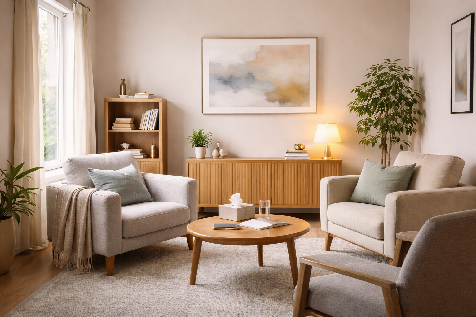 Therapy office interior